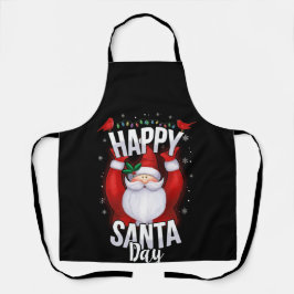 Happy Santa Day Shirt kerstfeestdag — cadeau Schort