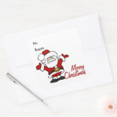 Happy Santa Gift Label Sticker (Envelop)