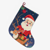 Happy Santa Grote Kerstsok (Voorkant (Hangend))