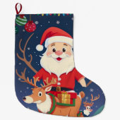 Happy Santa Grote Kerstsok (Voorkant)