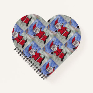 Happy Santa Heart Notitieboek