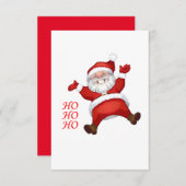 Happy Santa, HO-HO-HO Informatiekaartje (Voorkant / Achterkant)