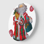 Happy Santa Hohoho Greetings grafische tekstopmaak Grote Klok (Hoek)