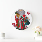 Happy Santa Hohoho Greetings grafische tekstopmaak Grote Klok (Huis)