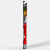 Happy Santa Hohoho Greetings grafische tekstrein d Case-Mate iPhone Case (Achterkant / Rechts)