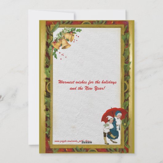 Happy Santa in NYC Feestdagenkaart (Achterkant)