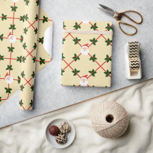 Happy Santa kerstcadeau Cadeaupapier