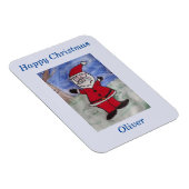 Happy Santa Kerstkerstfeest Magneet (Rechterzijde)