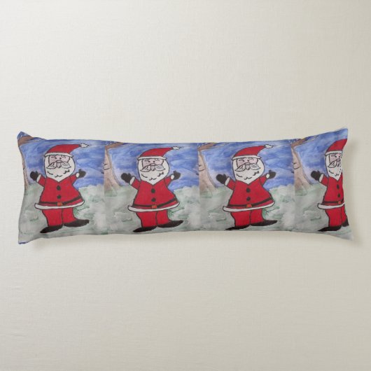 Happy Santa Lichaamskussen (Achterkant)