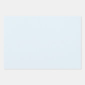 Happy Santa lichtblauw gestreept Inpakpapier Vel (Voorkant 2)