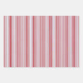 Happy Santa lichtblauw gestreept Inpakpapier Vel (Voorkant)