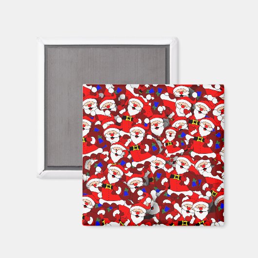 happy santa magnet (Voorkant / Achterkant)