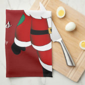 Happy Santa Merry Kerstmis Theedoek (Quarter Fold)