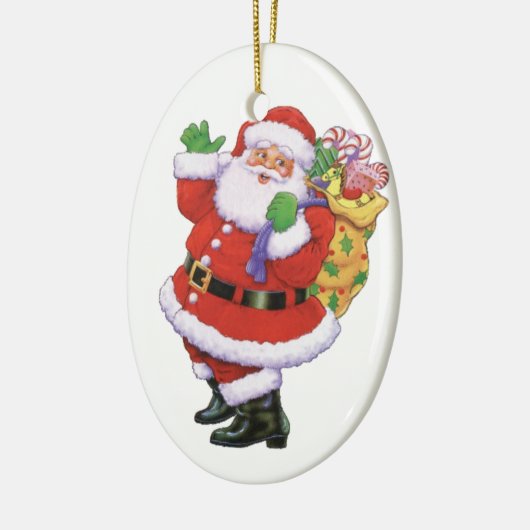 Happy Santa Ornament (Links)