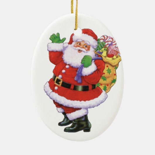 Happy Santa Ornament (Achterkant)