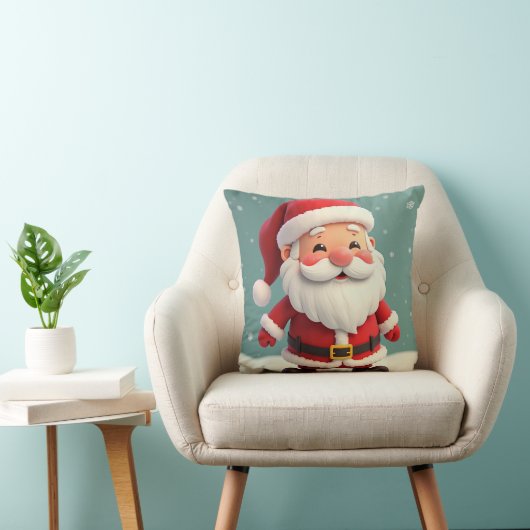 Happy Santa Pillow Kussen (Stoel)