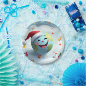 Happy Santa Planet papier bord (Feest)