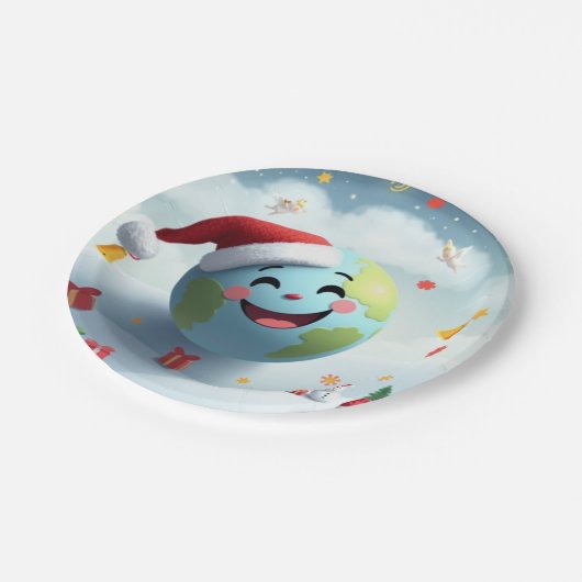 Happy Santa Planet papier bord (Gekanteld)