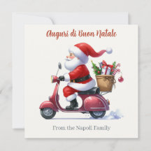 Happy Santa Scooter Italië Kerstmis