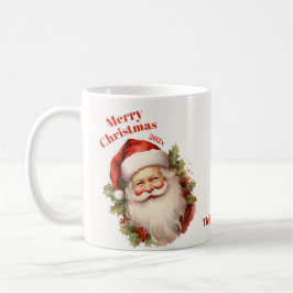 Happy Santa Vintage Kerstmis Koffiemok