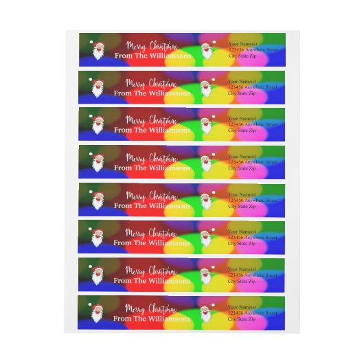 Happy Santas op het adres van de Terugkeer van de  (Vel)