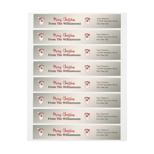 Happy Santas op het adres van de Terugkeer van de  (Vel)