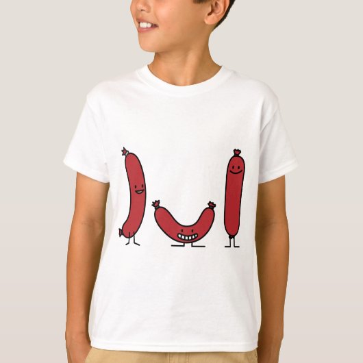 Happy Sausage Kinder T-Shirt (Voorkant)
