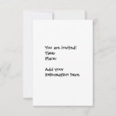 Happy SaUSE-uitnodiging Kaart (Achterkant)