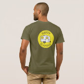 Happy Scamper Mannen Army T-shirt (Achterkant volledig)