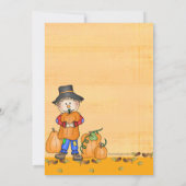 Happy Scarecrow-fotouitnodiging Kaart (Achterkant)
