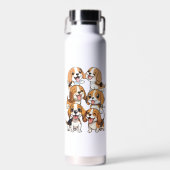 Happy schattige beagle honden waterfles (Voorkant)