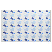 Happy Schattige Blue Whale Fabric Stof (Fat Quarter)