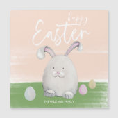 Happy Schattige Easter Happy Bunny Waterverf (Voorkant)