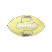 Happy schattige harp seal cartoon illustratie american football (Voorkant)