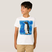 Happy Schattige Penguin T-shirt (Voorkant volledig)