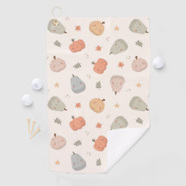 Happy Schattige pompoenpatroon - Golfhanddoek