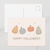Happy Schattige Pumpkin Design Briefkaart (Voorkant / Achterkant)