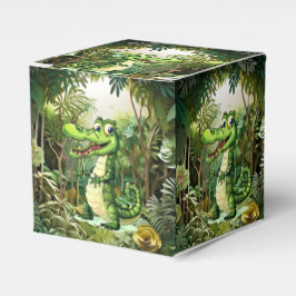 Happy Schattigee wilde krokodil Oerwoud Bomen Mooi Bedankdoosjes