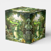 Happy Schattigee wilde krokodil Oerwoud Bomen Mooi Bedankdoosjes (Achterkant)