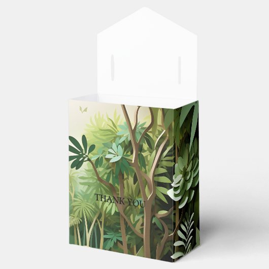 Happy Schattigee wilde krokodil Oerwoud Bomen Mooi Bedankdoosjes (Geopend)