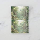 Happy Schattigee wilde krokodil Oerwoud Bomen Mooi Bedankkaart (Binnen)