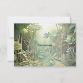 Happy Schattigee wilde krokodil Oerwoud Bomen Mooi Bedankkaart (Achterkant)