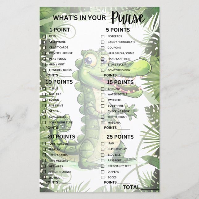 Happy Schattigee wilde krokodil Oerwoud Trees Game (Voorkant)