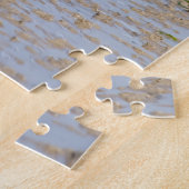 Happy Schnauzer aan boord van strandpuzzel Legpuzzel (Zijkant)