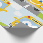 Happy School Bus Cadeaupapier (Hoek)