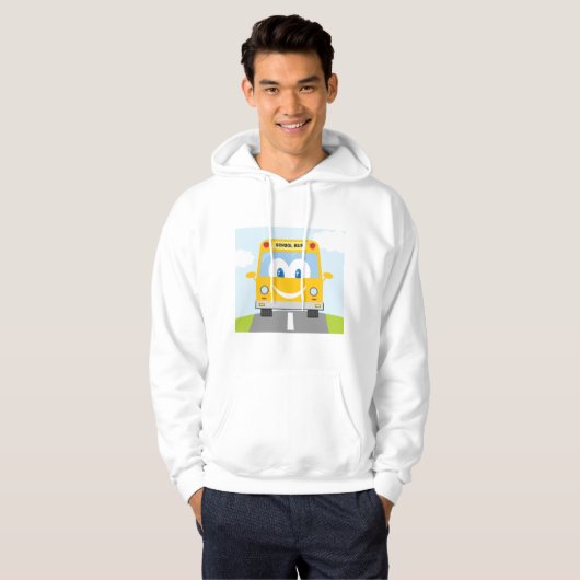 Happy School Bus Hoodie (Voorkant volledig)