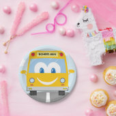 Happy School Bus Papieren Bordje (Feest)