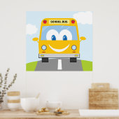 Happy School Bus Poster (Keuken)