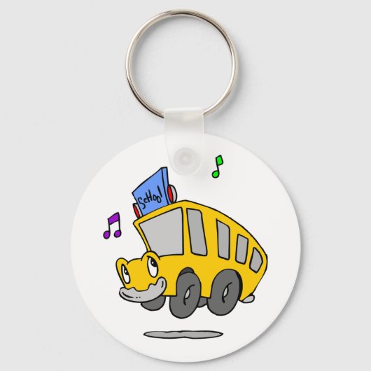 Happy School Bus Sleutelhanger (Voorkant)
