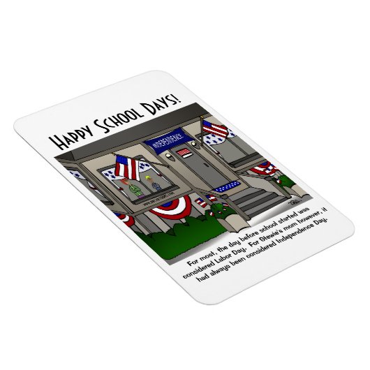 Happy School Days Wenskaart Magneet (Rechterzijde)